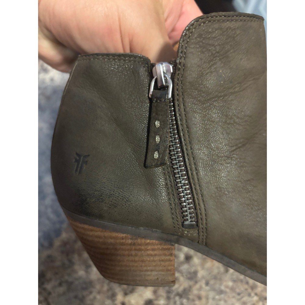 Frye Womens 8M Dark Brown Leather Pointed Toe Ankle Booties 3470014-DBN - Picture 9 of 15